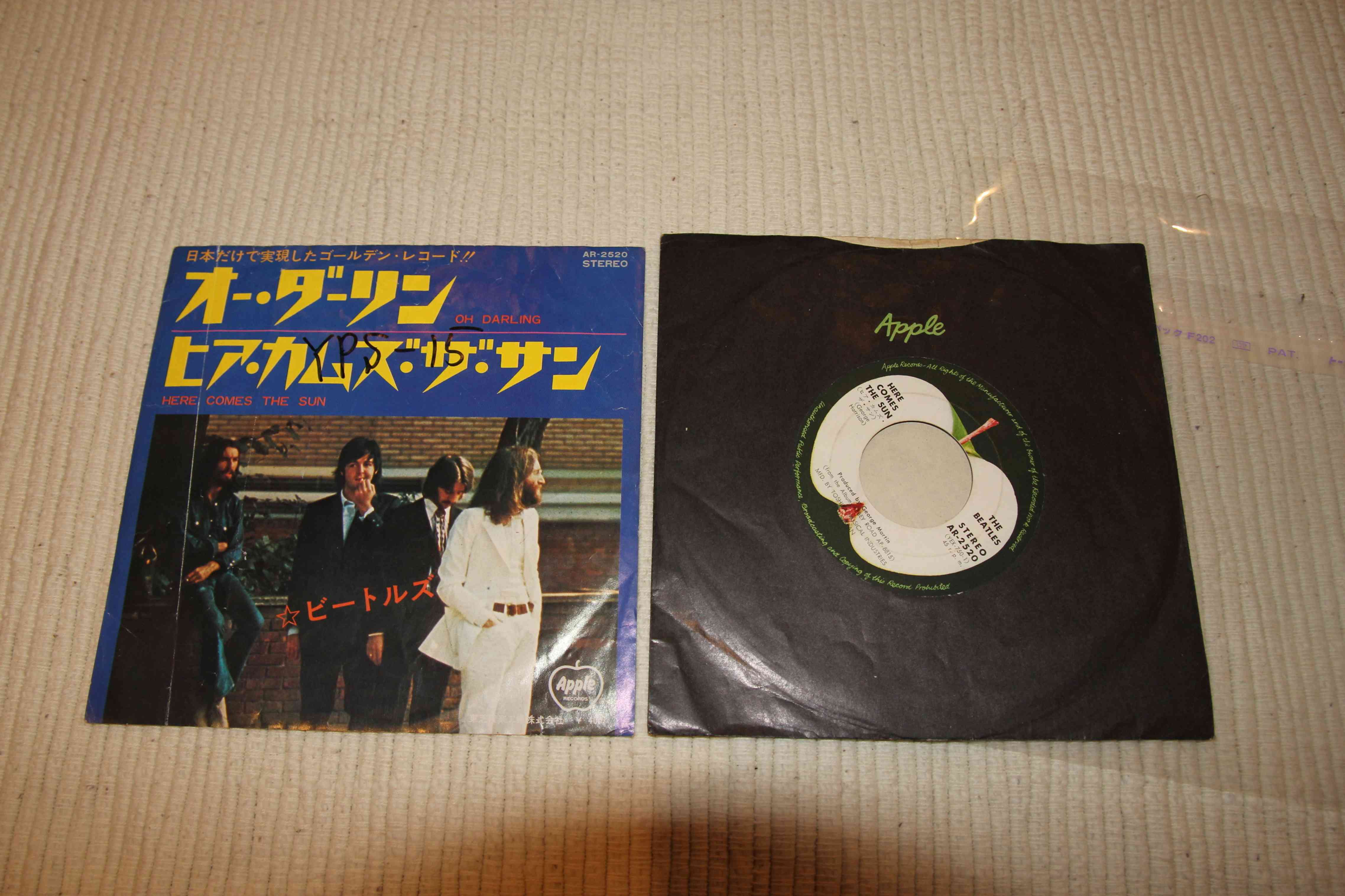 BEATLES - OH DARLING / HERE COMES THE SUN - JAPAN